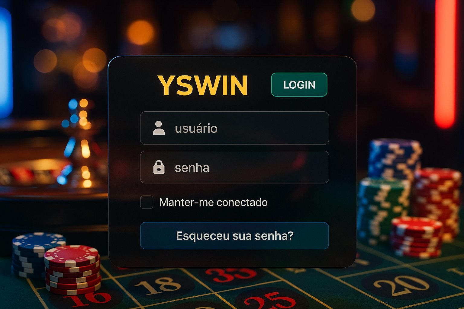 Login no Cassino YSWIN