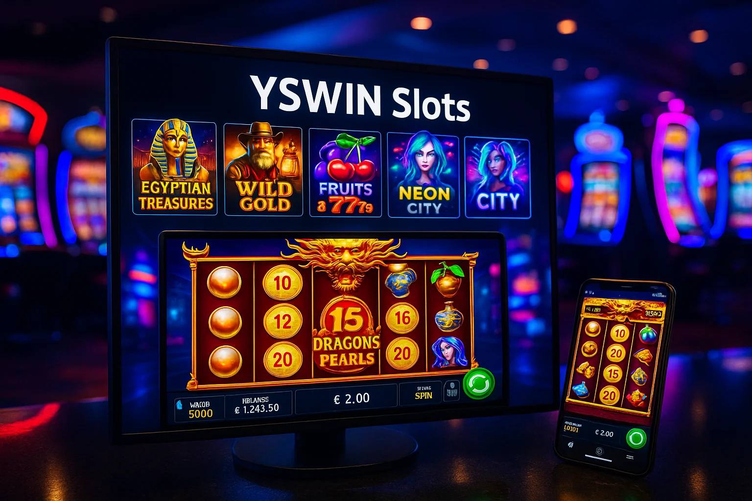 Explore o mundo das slot machines no YSWIN Casino